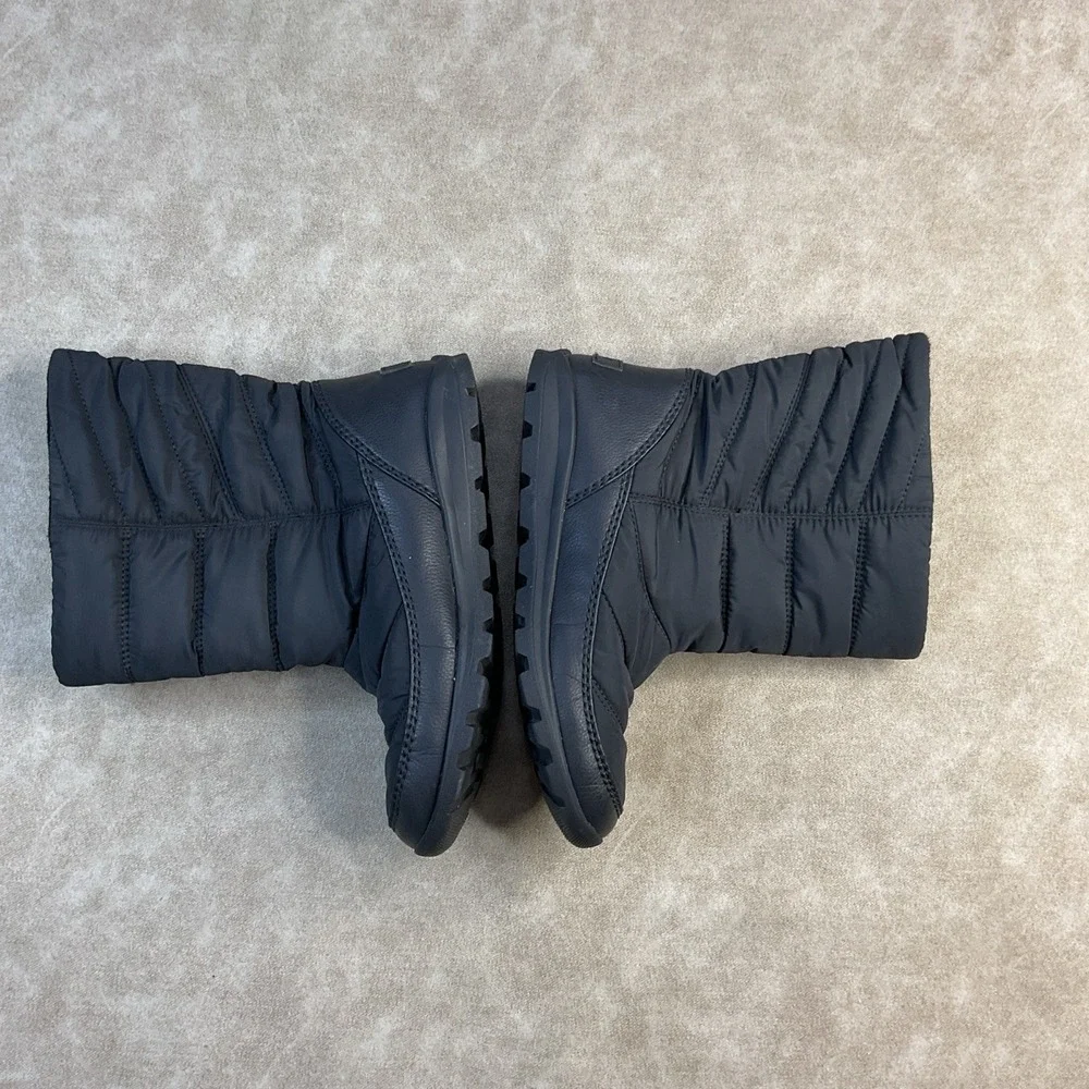Sorel Whitney Waterproof Puff Winter Snow Boots Youth 3‎ Black Insulated Cold